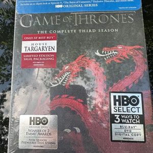Rare Game of thrones complete third season with limited edition sigil packaging